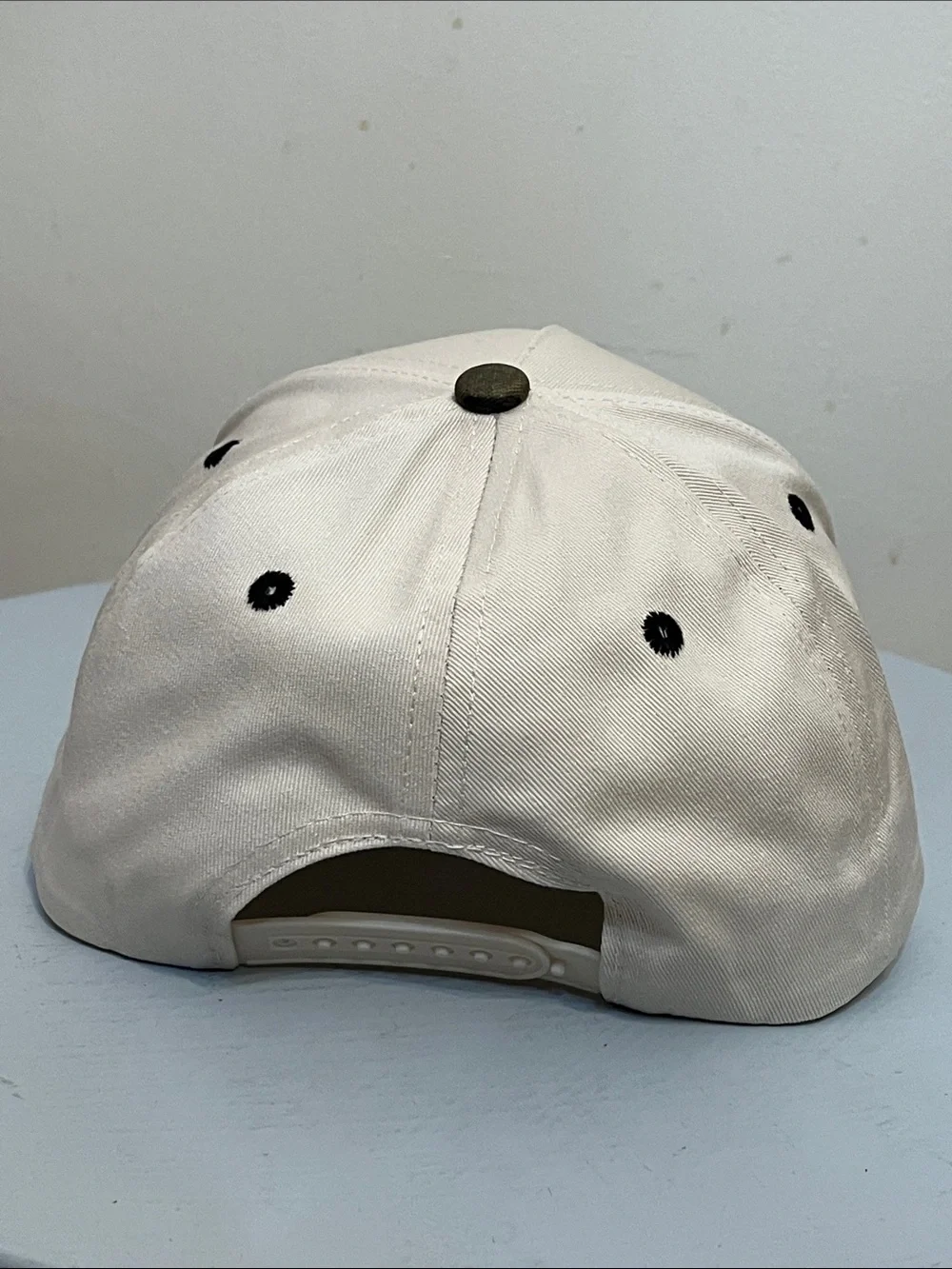 Zenana Be The Light Cream Cap with Camo Brim NEW